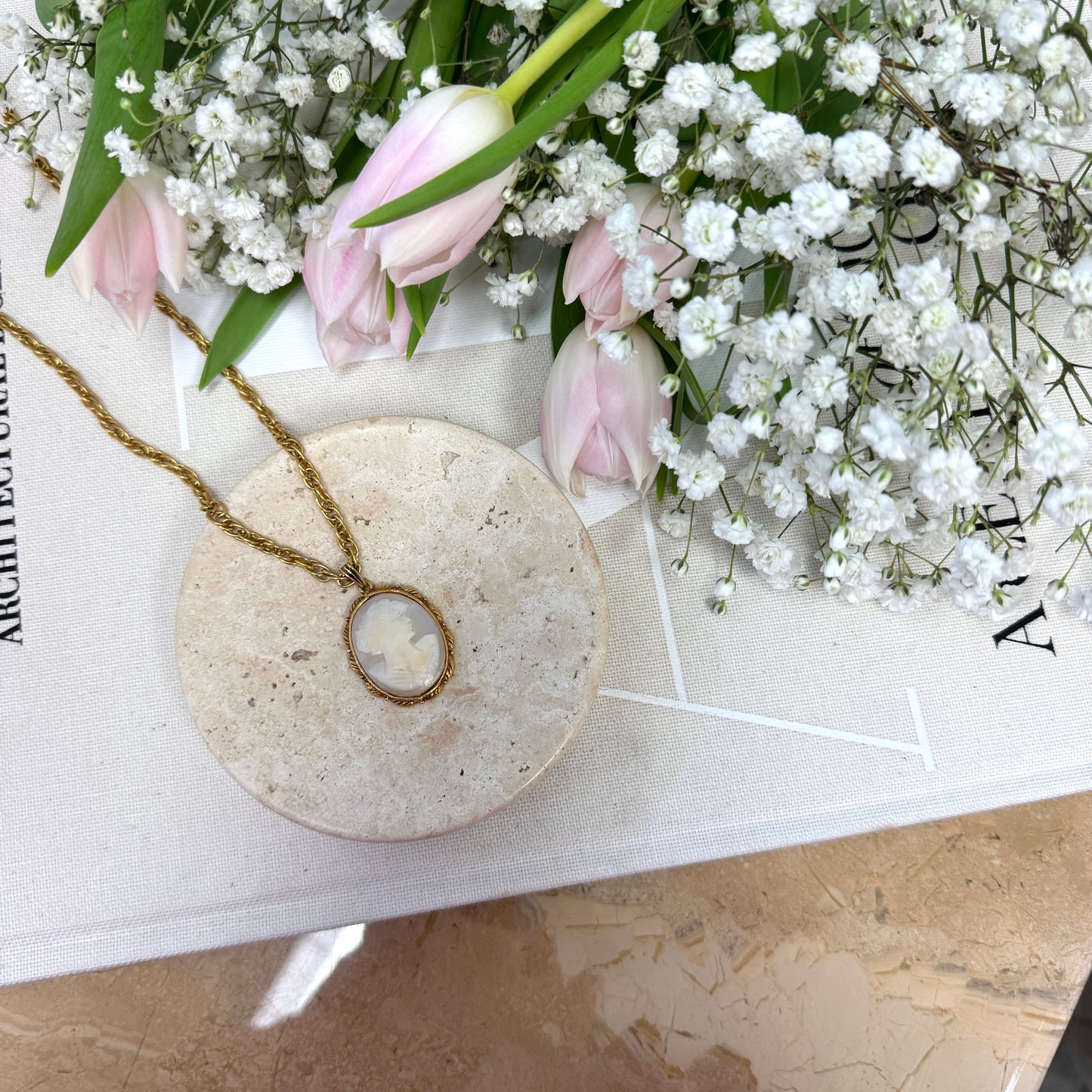 Shell Cameo Necklace
