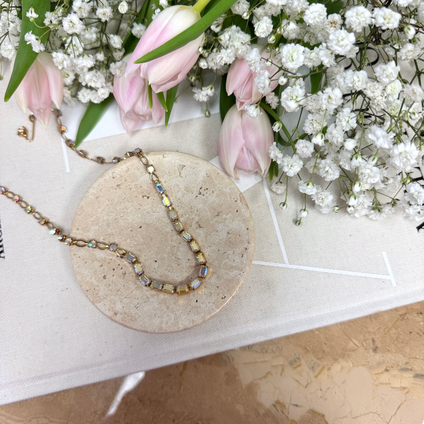 Iridescent Gem Necklace