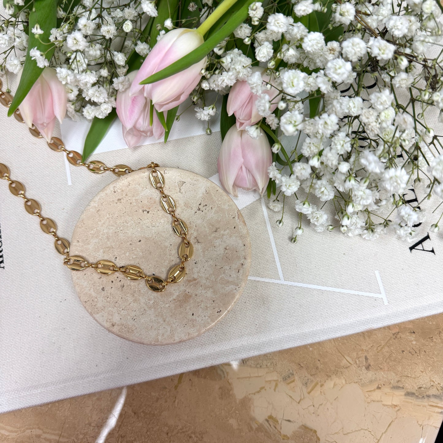 Puffy Mariner Link Necklace