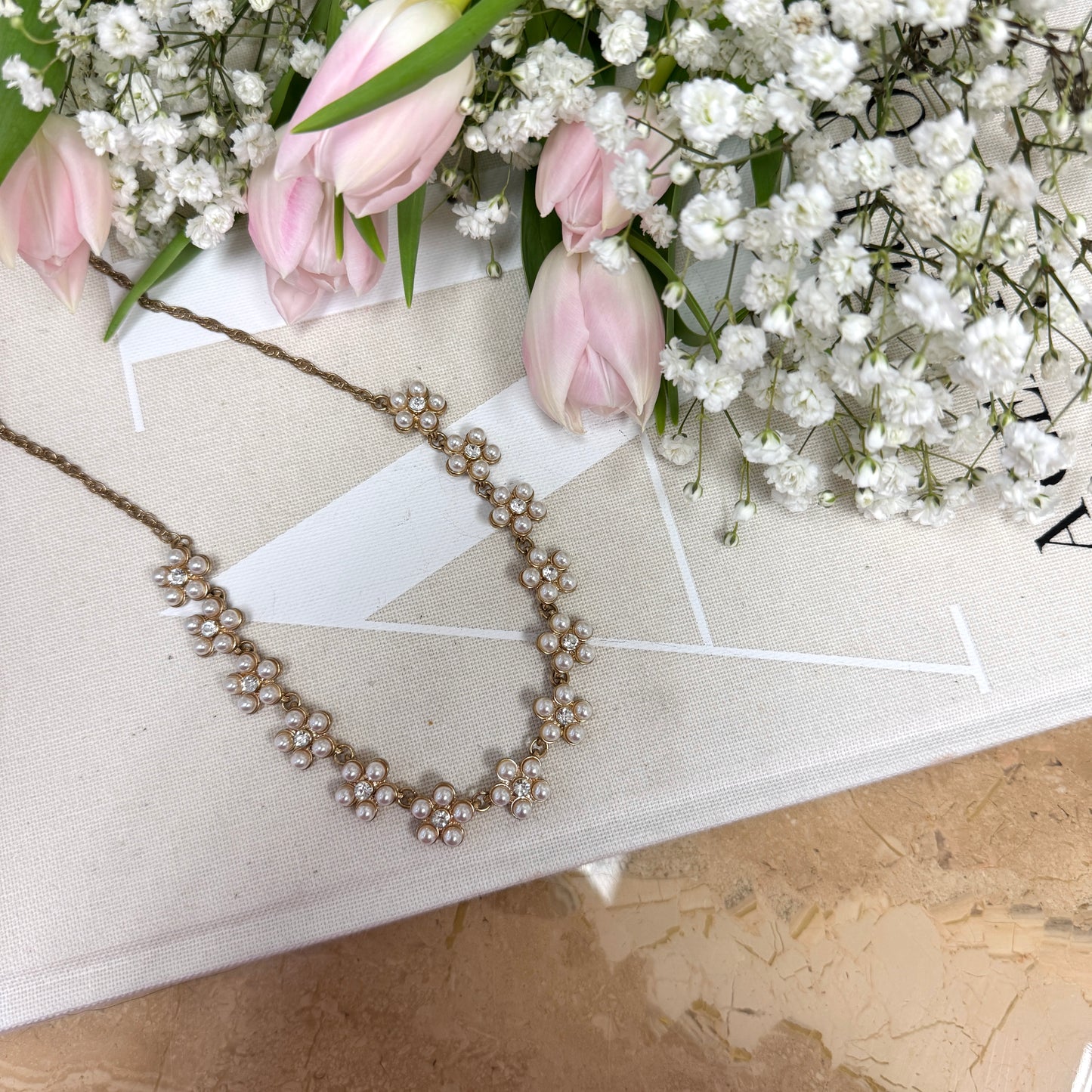 Pearl Flower Necklace