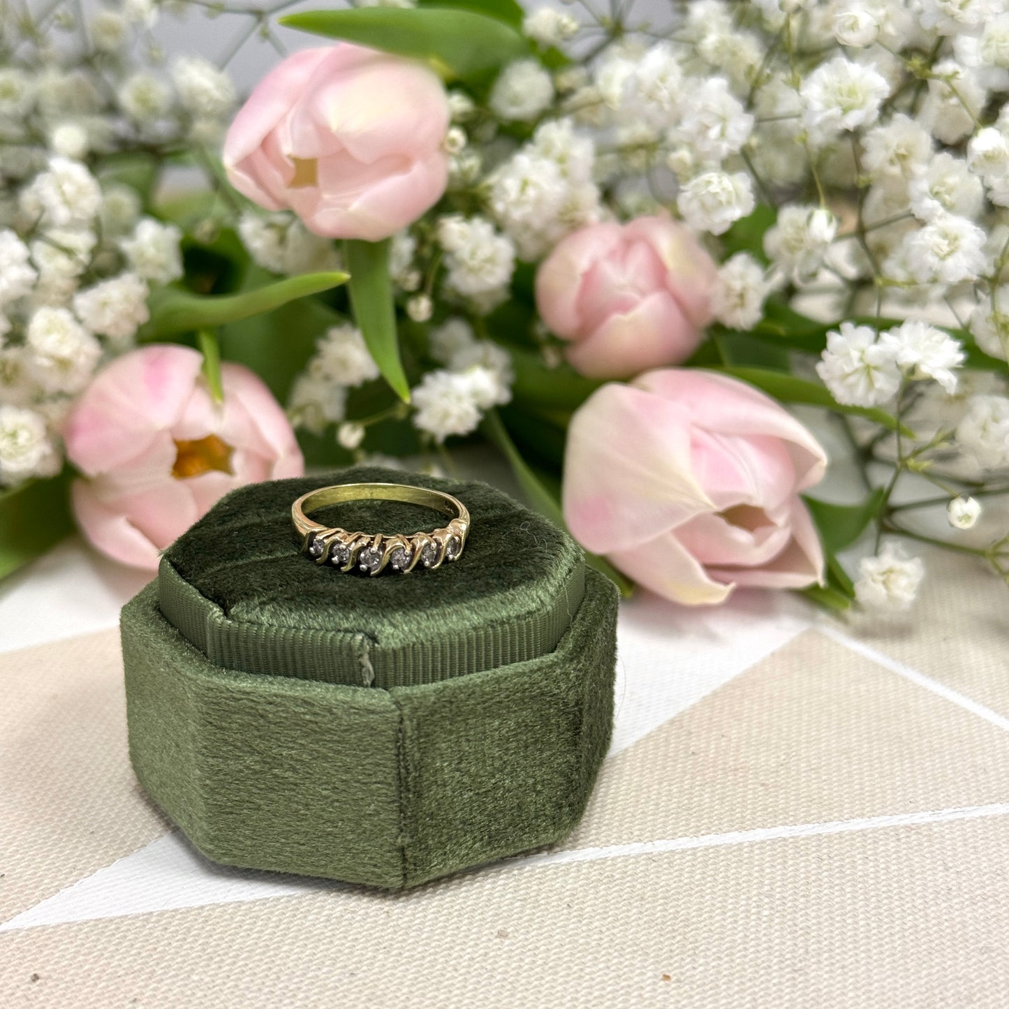 S-Link Diamond Stacker Ring