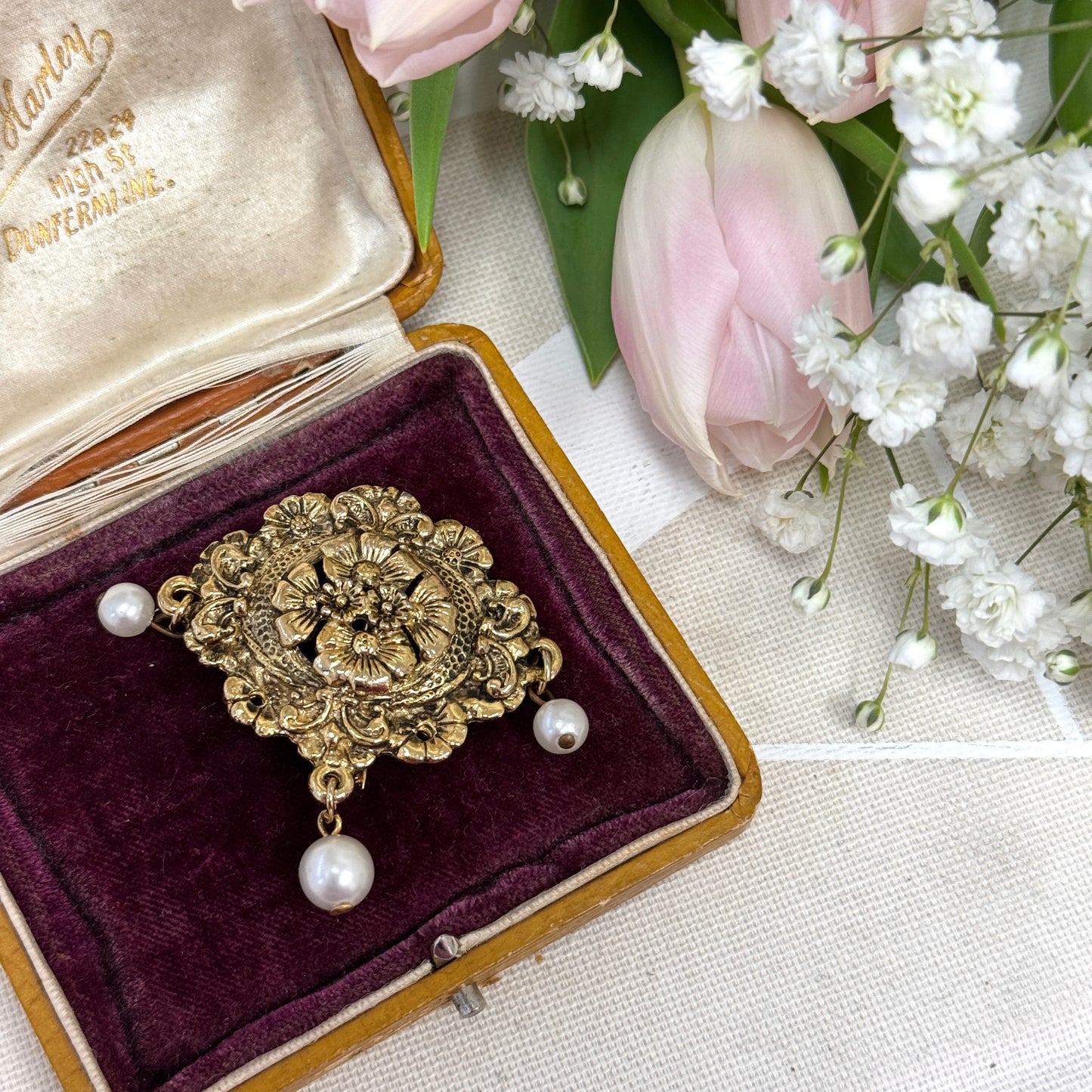 Floral Emblem Brooch