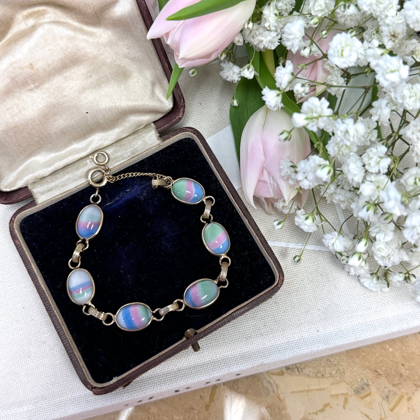 Pastel Rainbow Stone Bracelet