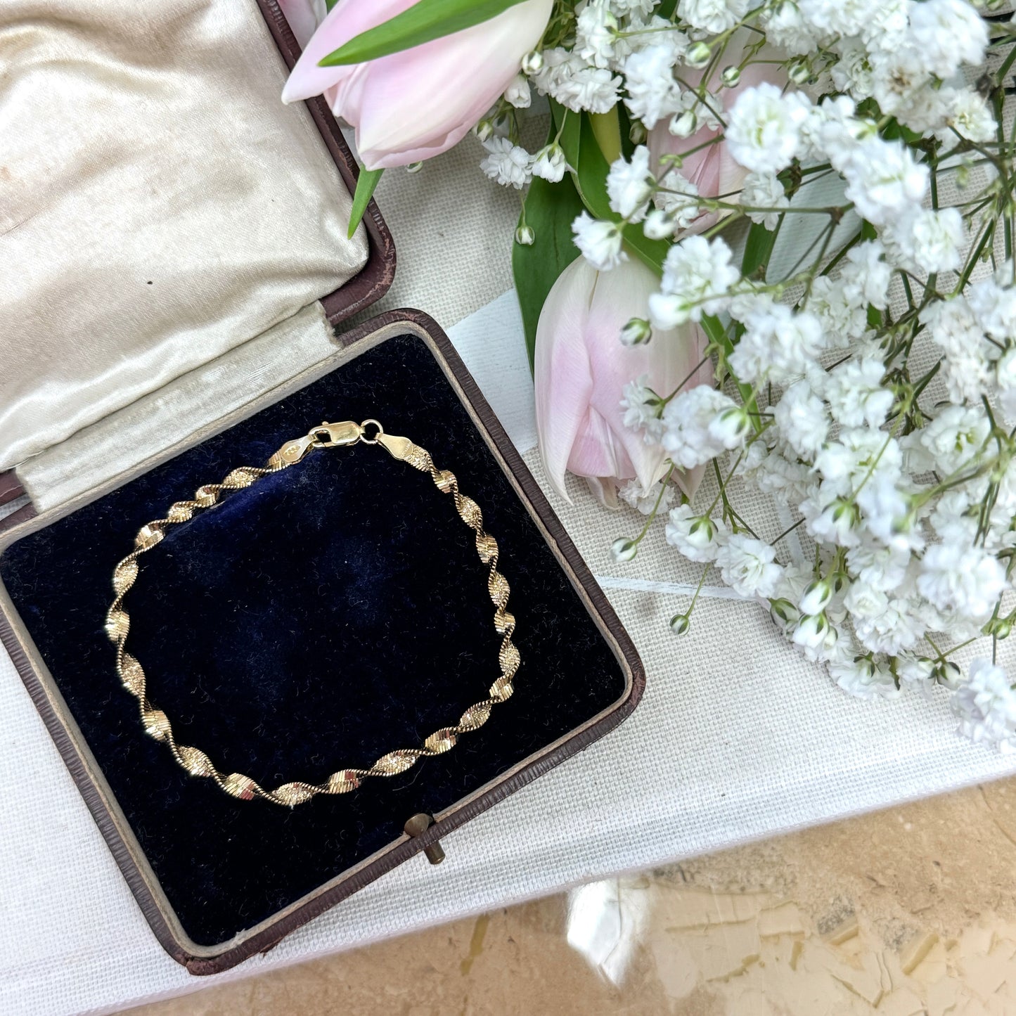 Gold Vermeil Twisted Chain Bracelet