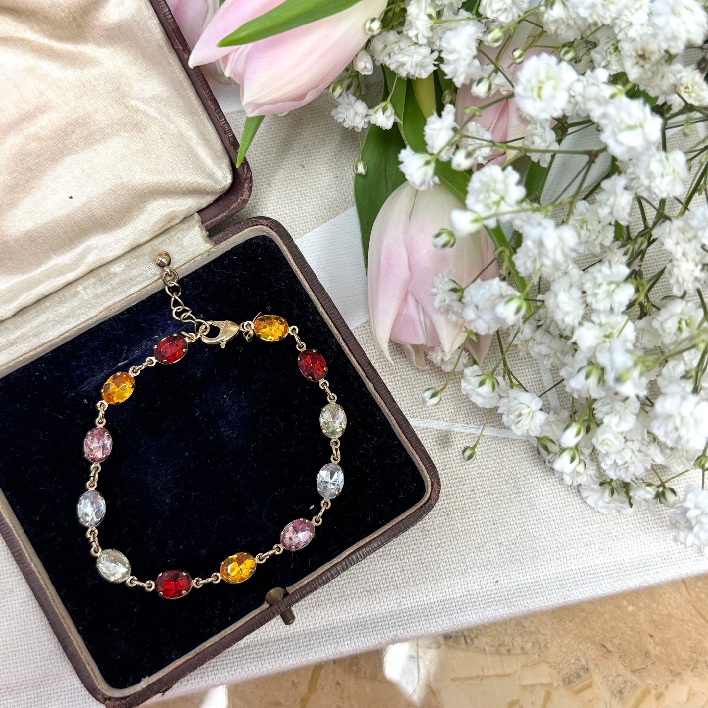 Multi-color Gemstone Bracelet