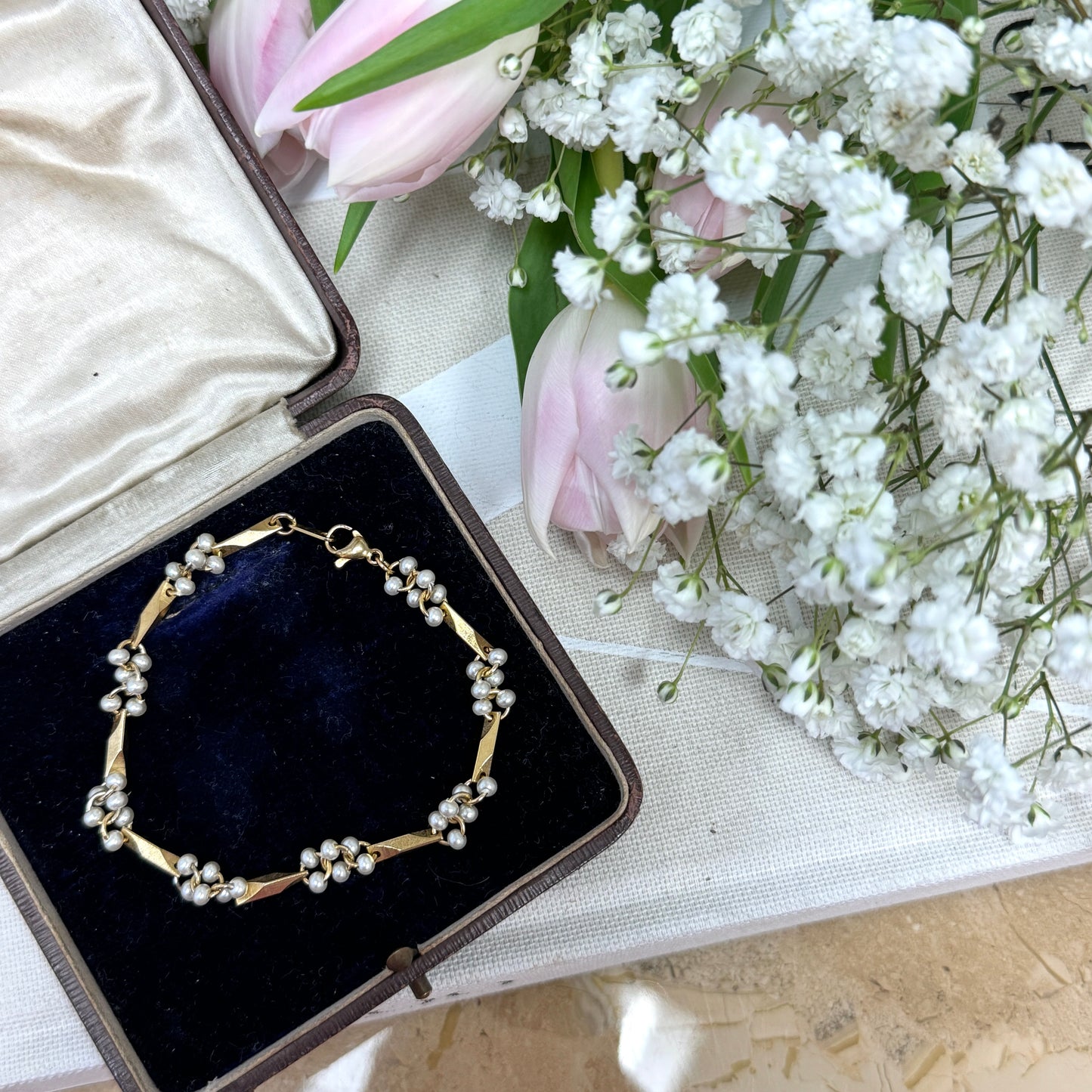 Pearl Cluster Bracelet