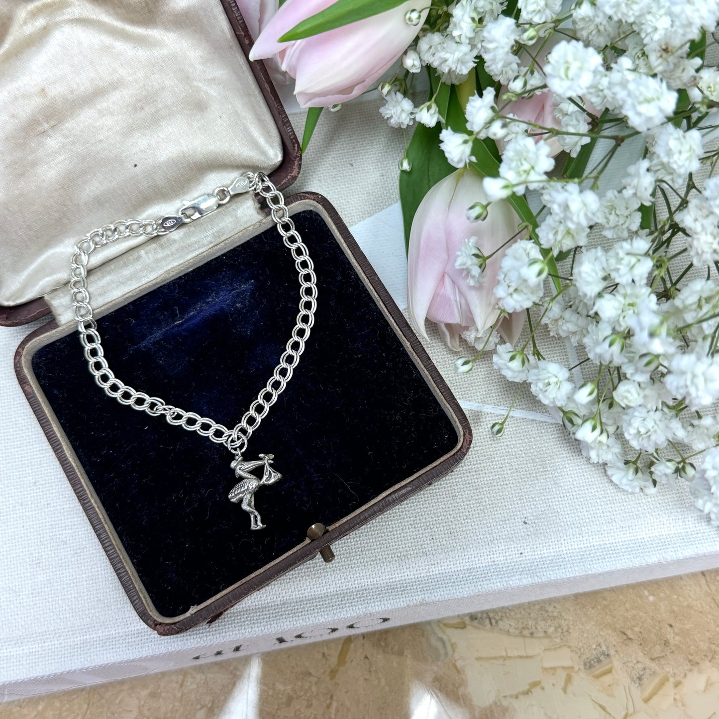 Stork Charm Bracelet