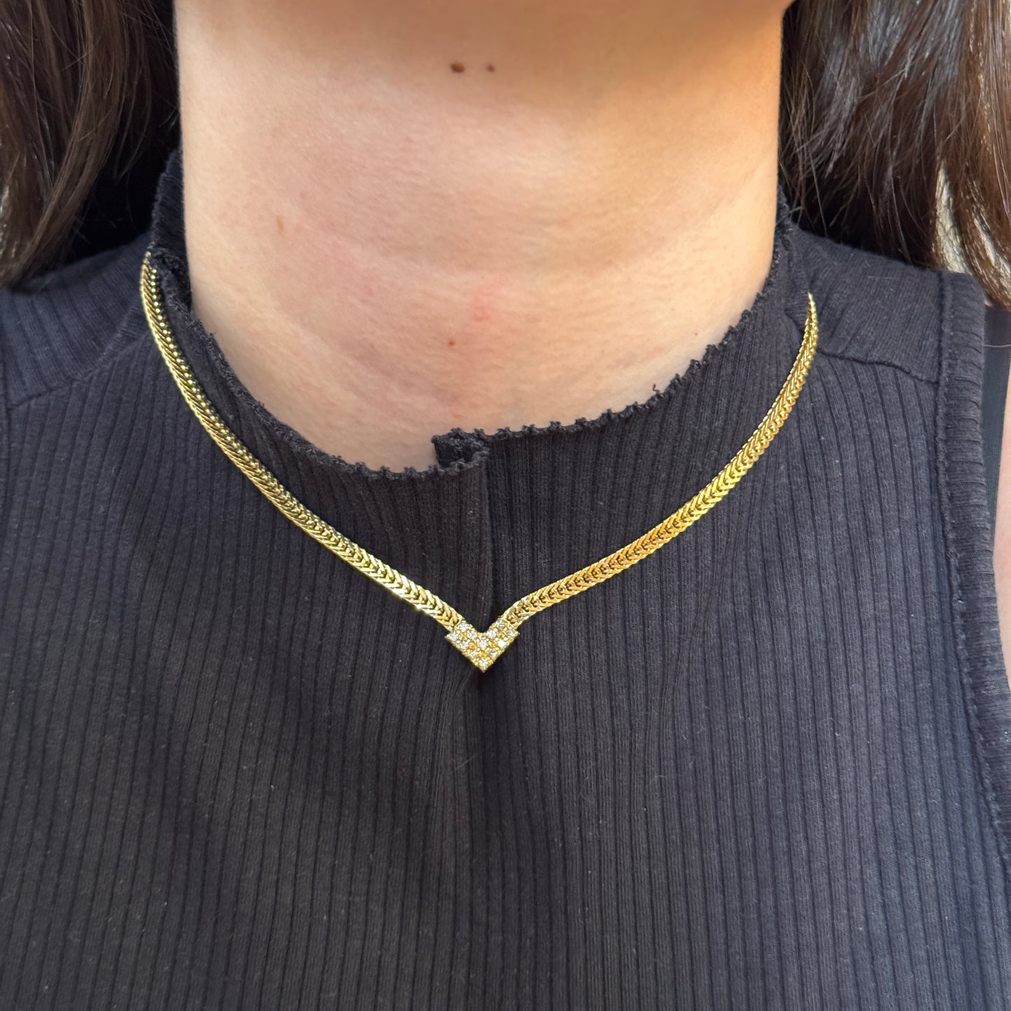 Bismark V Cut Necklace