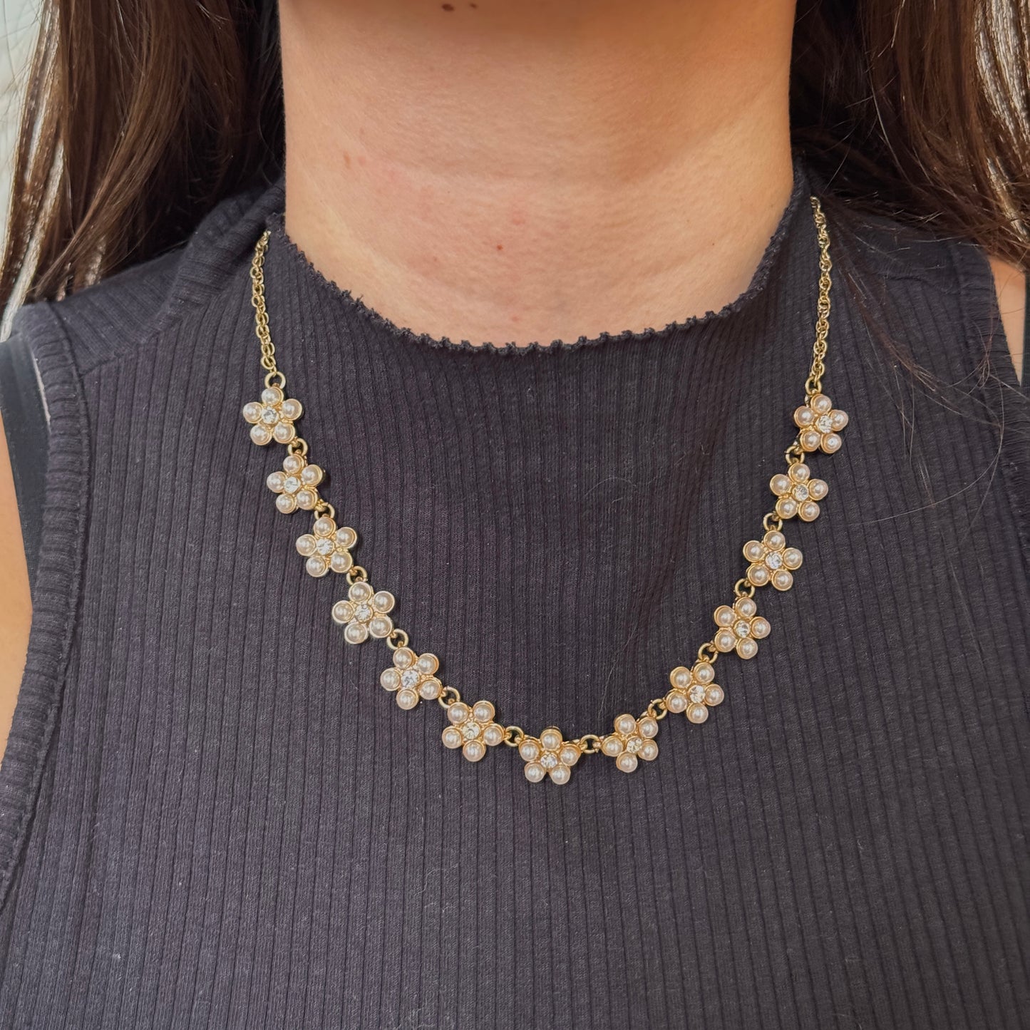 Pearl Flower Necklace