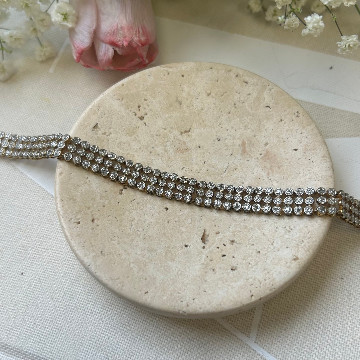 Gold Vermeil Tiered Tennis Bracelet