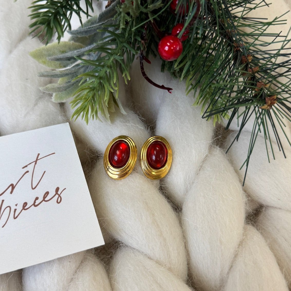 Carnelian Stone Earrings