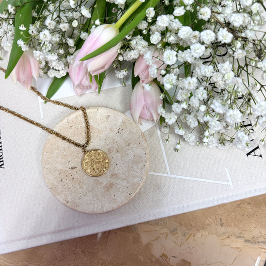 Sarah Coventry Leo Coin Necklace