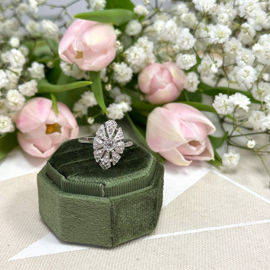 Art Deco CZ Ring