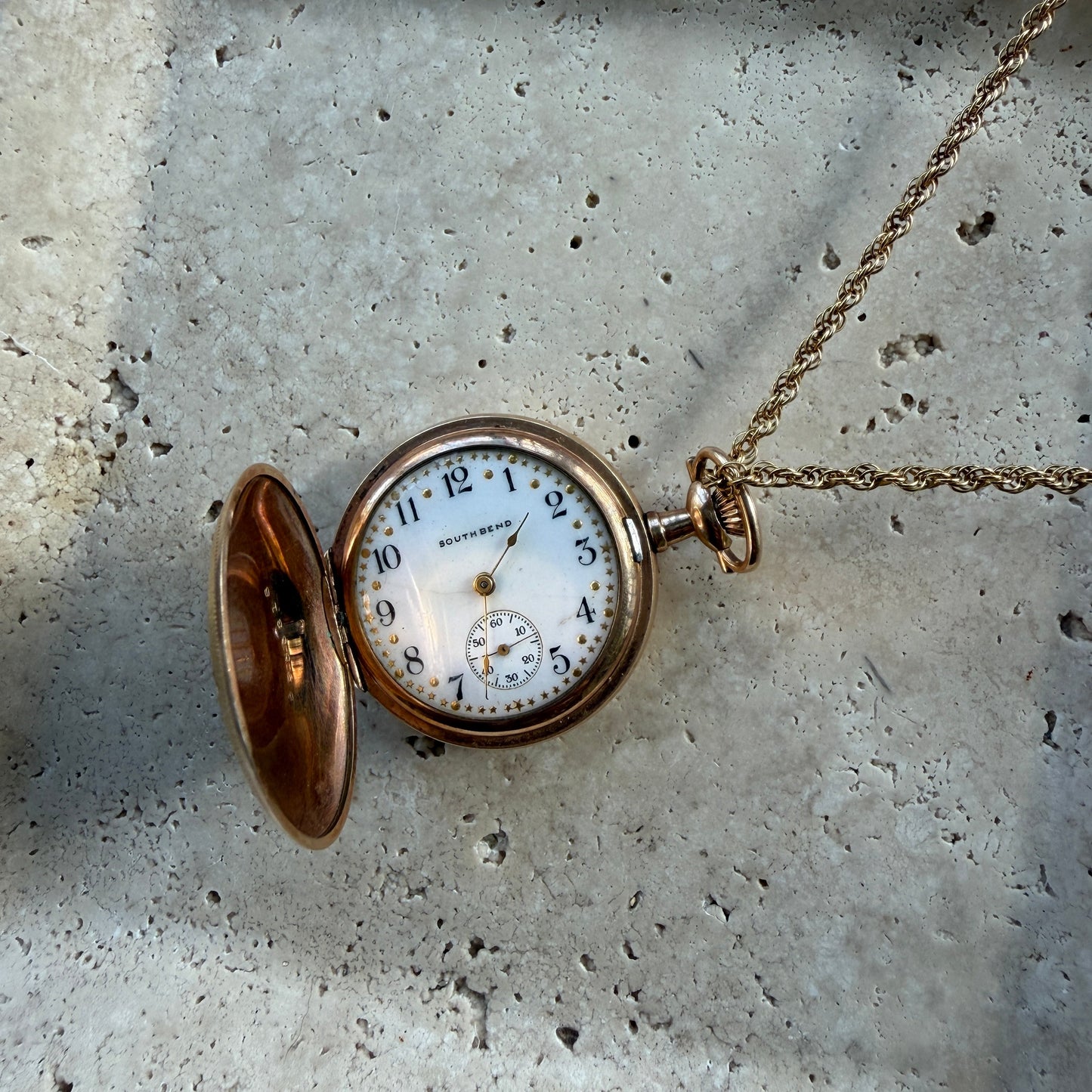 Gold Filled Pocket Watch Necklace