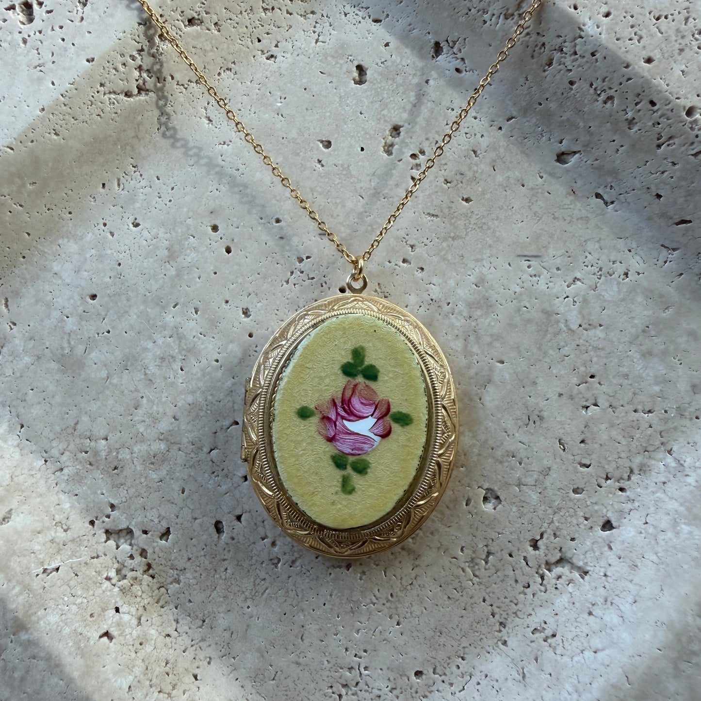 CAMEO BOW LOCKET BROOCH