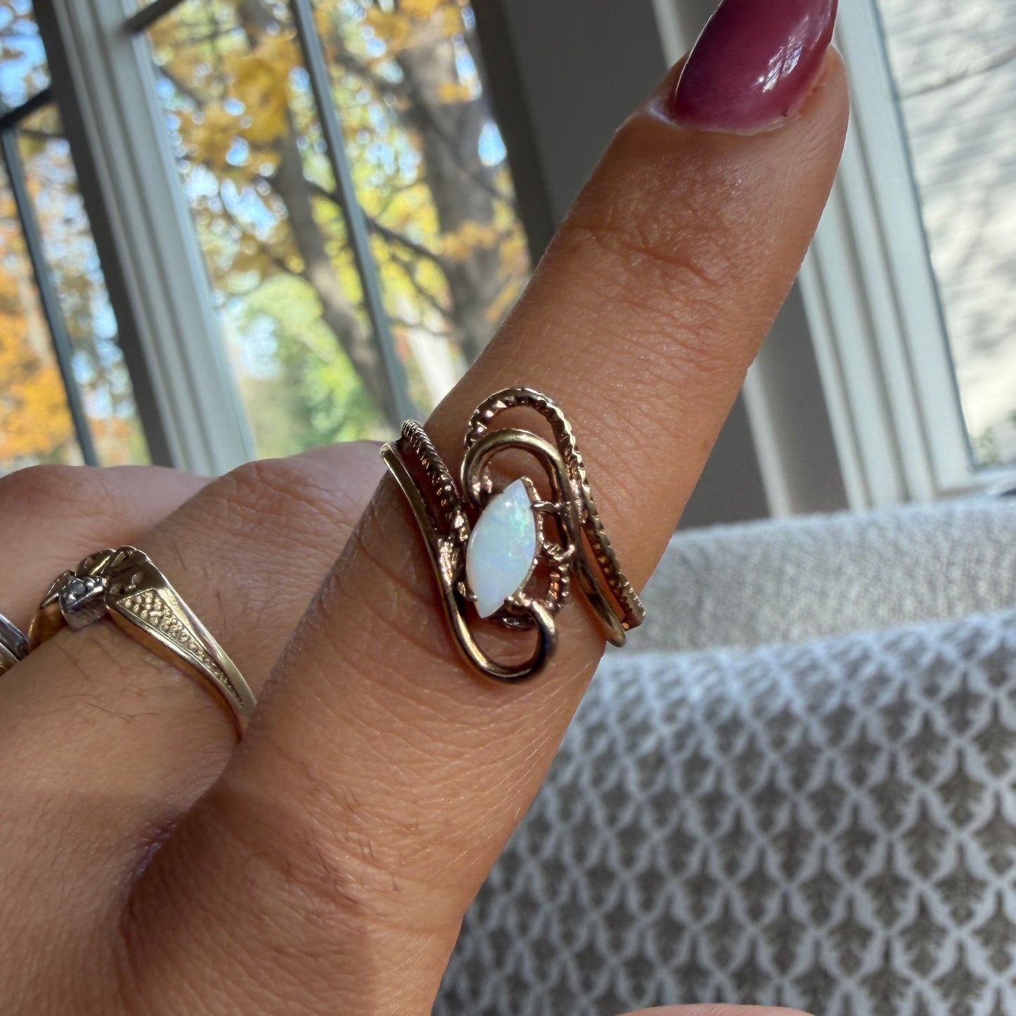Opalite Swirl Ring