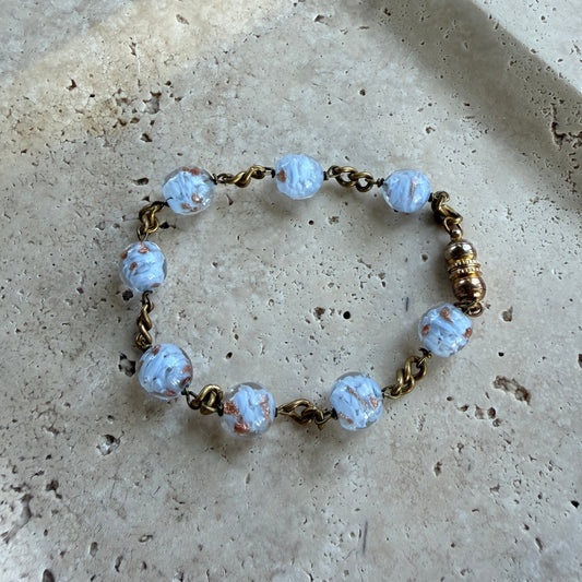 Princess Blue Glass Bracelet