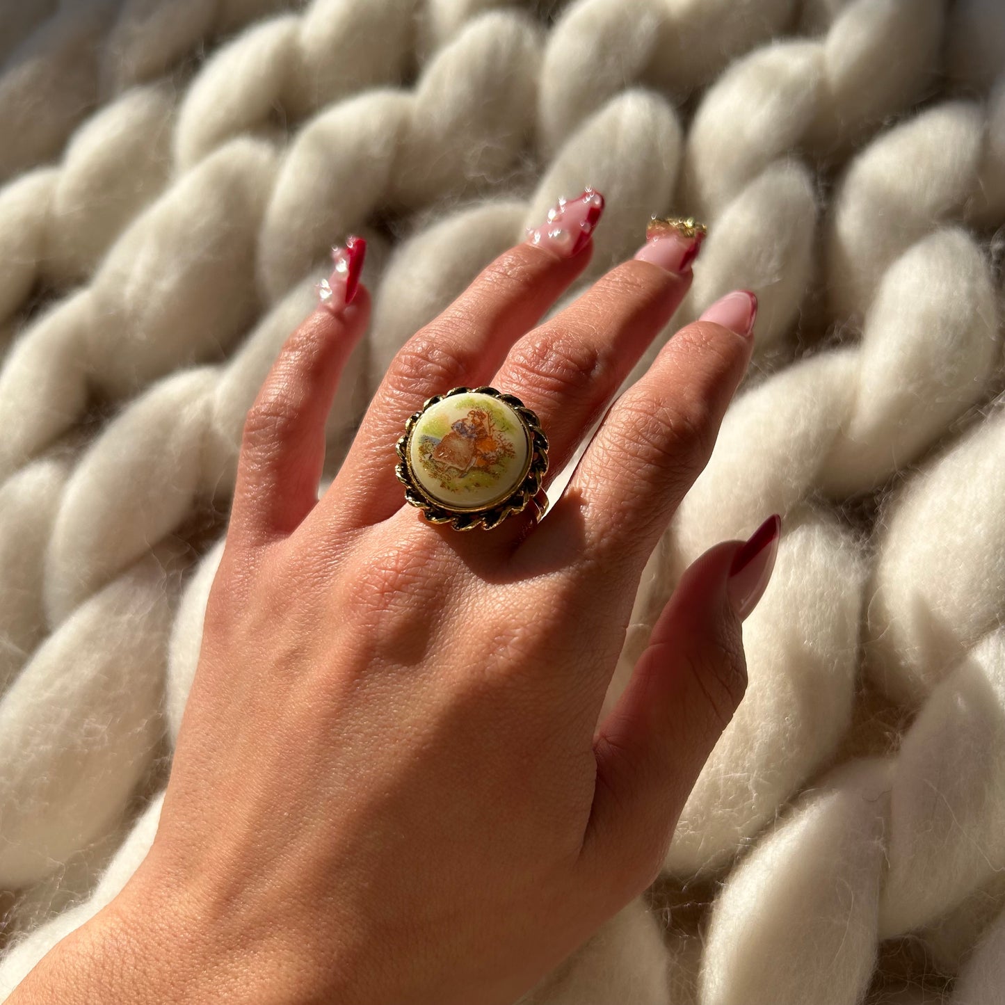 Courting Scene Statement Ring