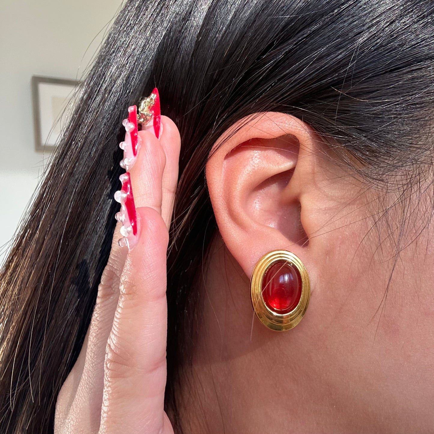 Carnelian Stone Earrings