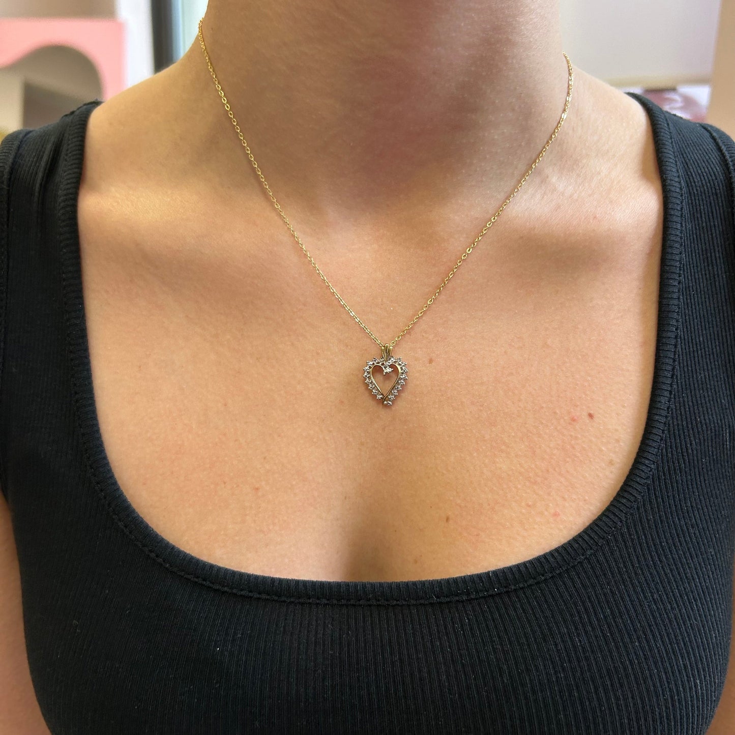 CZ Heart Necklace