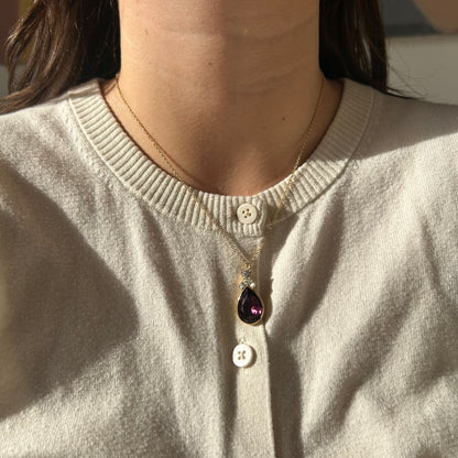 Nolan Miller Garnet Gem Necklace