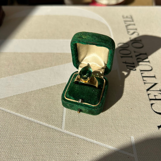 Gold Vermeil Statement Emerald Ring