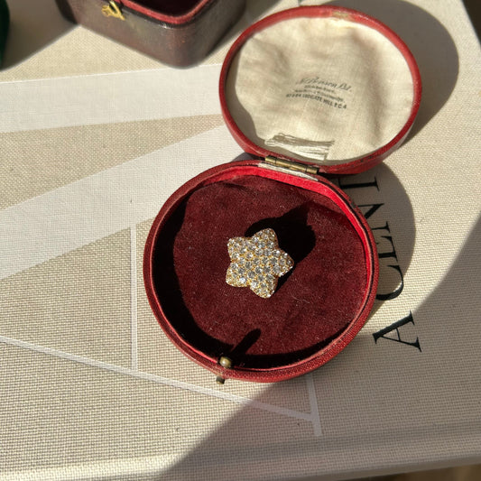 Monet CZ Star Brooch