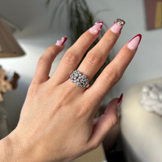 Bubble CZ Ring