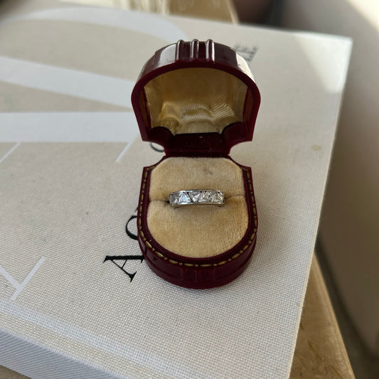 Triangle Cut CZ Ring