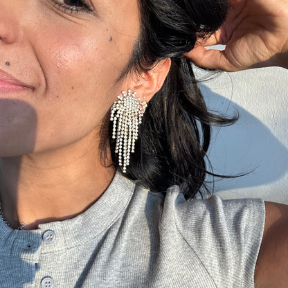 Starburst Rhinestone Clip-ons