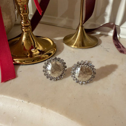 Foiled-Silver-Circle-Clip-ons