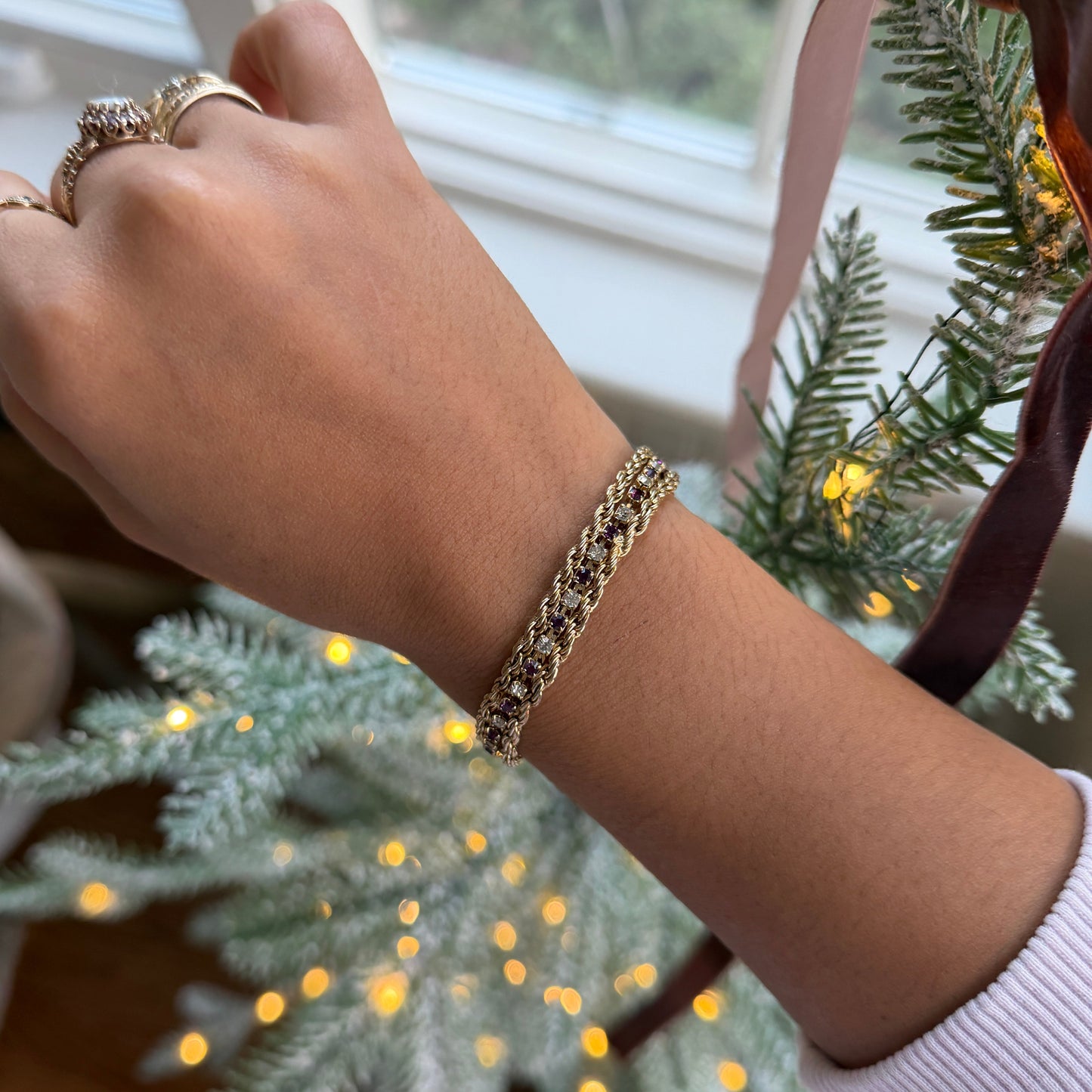 Tripple-Chain-Purple-Rhinestones