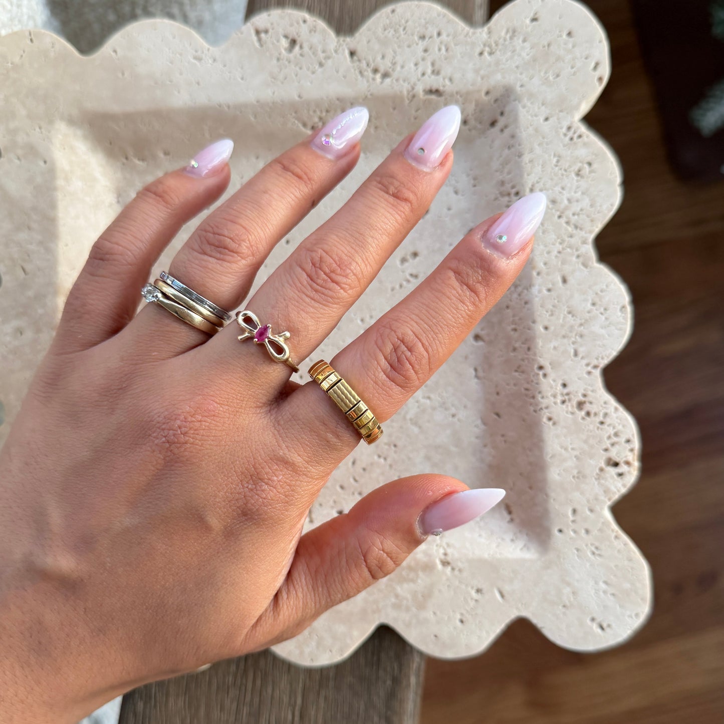 Stretch-Gold-Tone-Ring