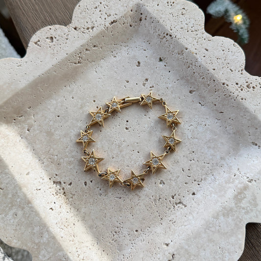 Vintage-Swarovski-Star-Link-Bracelet
