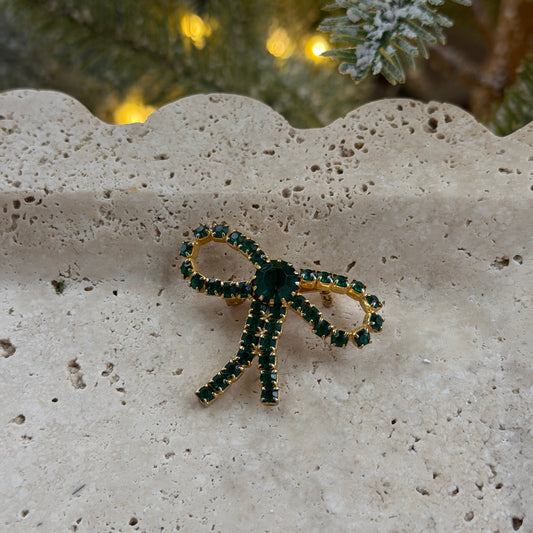 Green-Rhinestone-Bow-Brooch