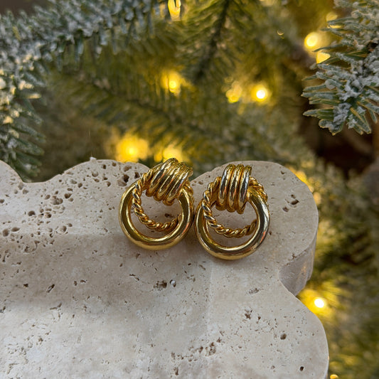 Gold-Tone-Door-Knocker-Earrings