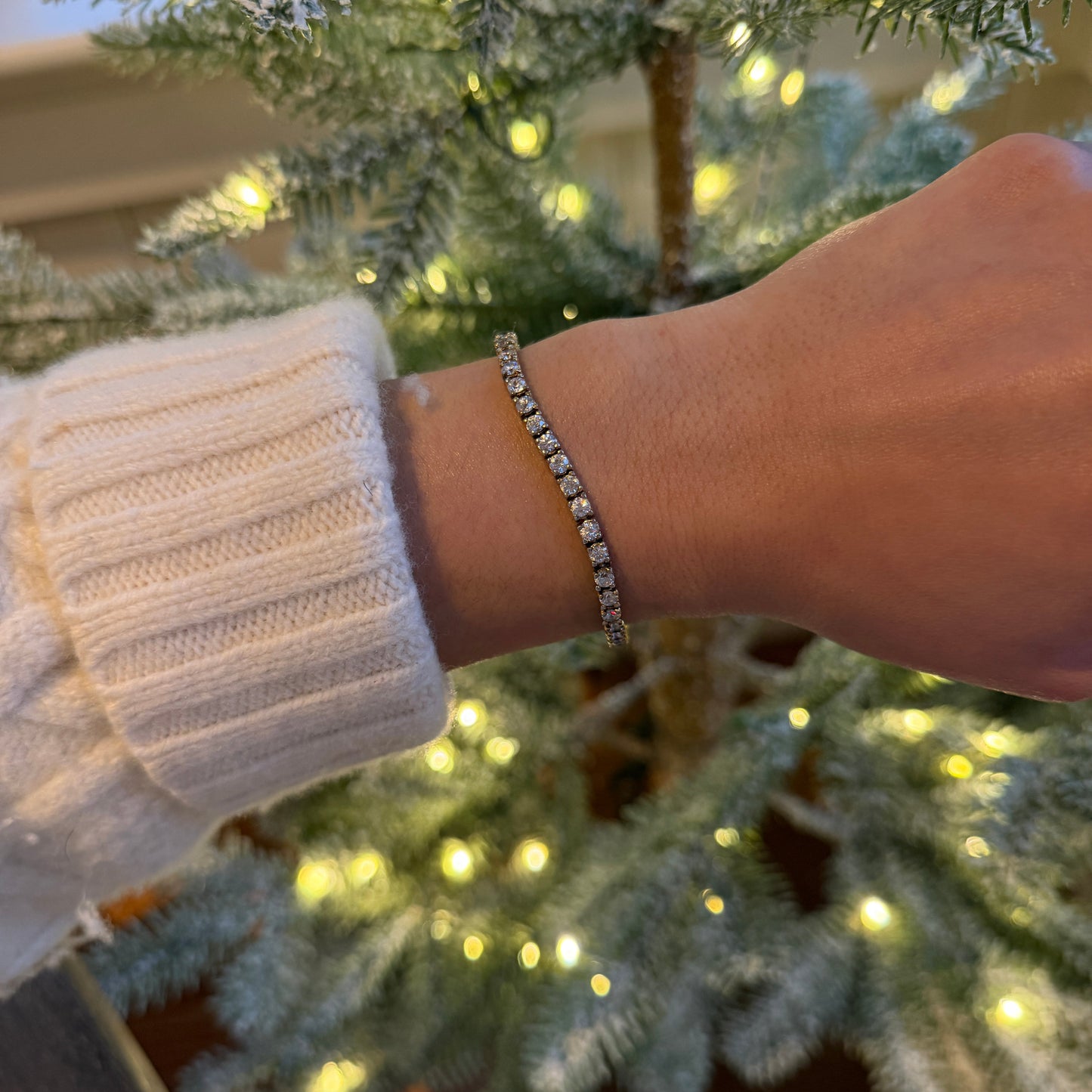 Vintage-CZ-Tennis-Bracelet-Marked-925