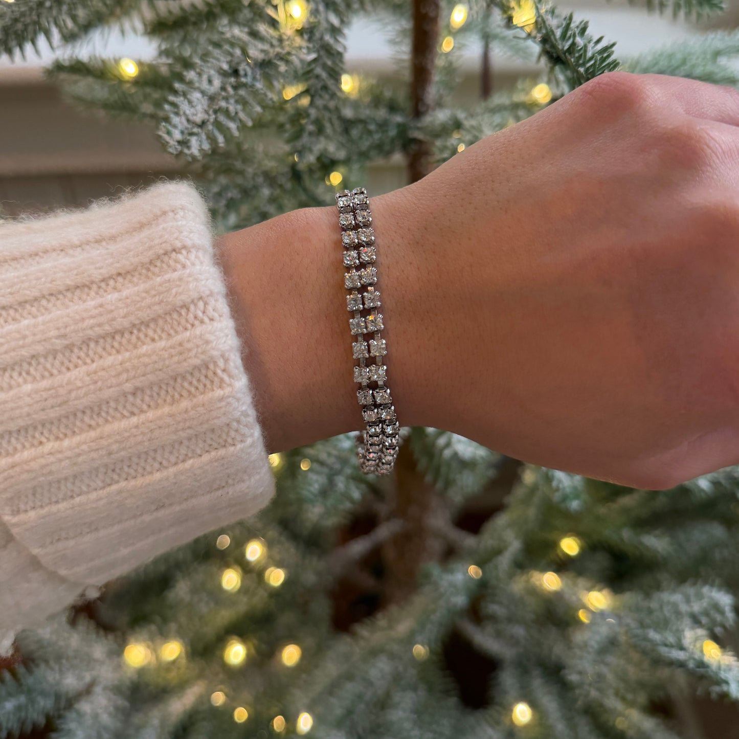 Two-Strand-CZ-Bracelet