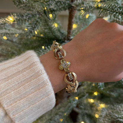 Sarah-Cov-Clear-and-Peridot-Rhinestone-Bracelet