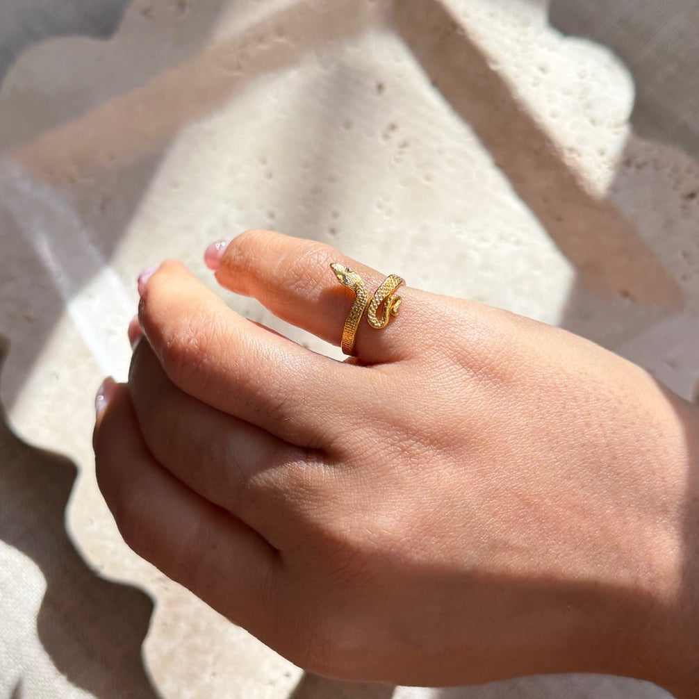 Snake Wrap Adjustable Pinky Ring