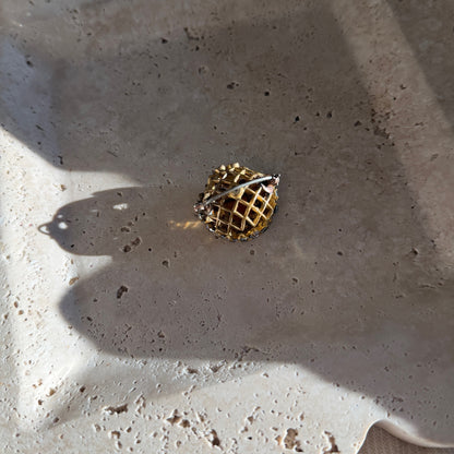 Antique Encrusted Dome Brooch