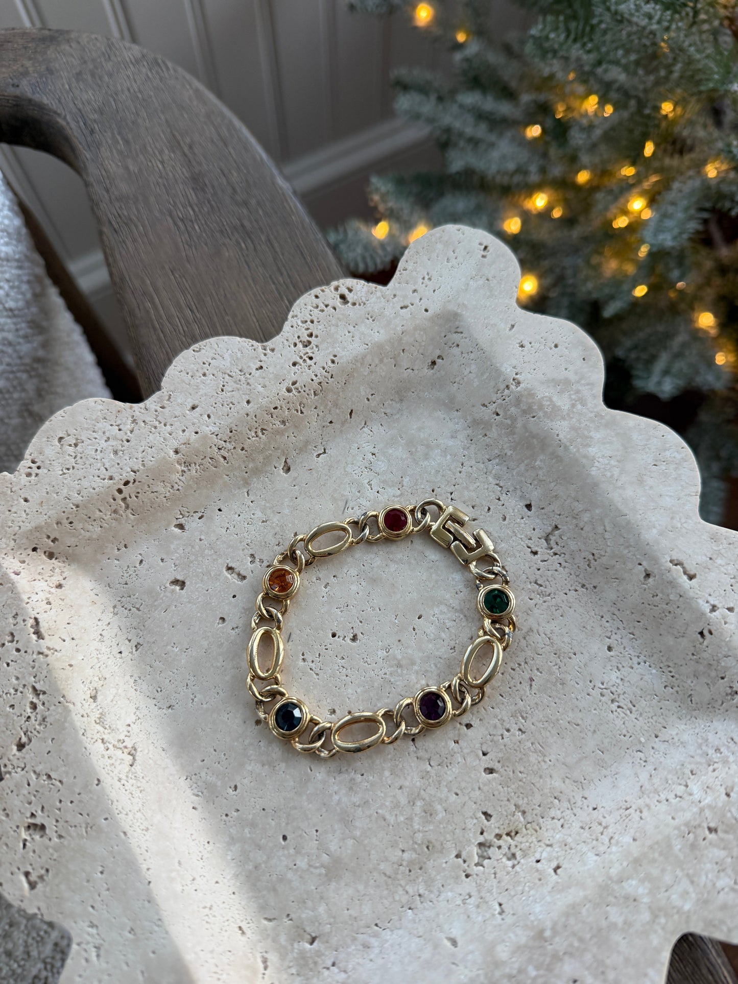 Gold-Tone-Holiday-Bejeweled-Bracelet