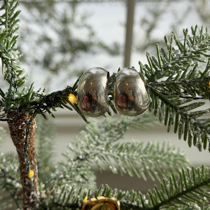 Sterling-Silver-Dome-Half-Hoops