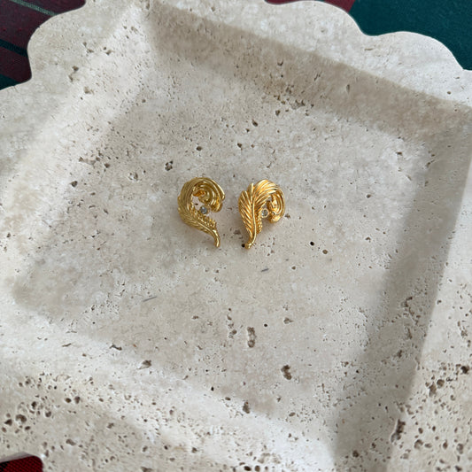 Ornate Leaf Earrings