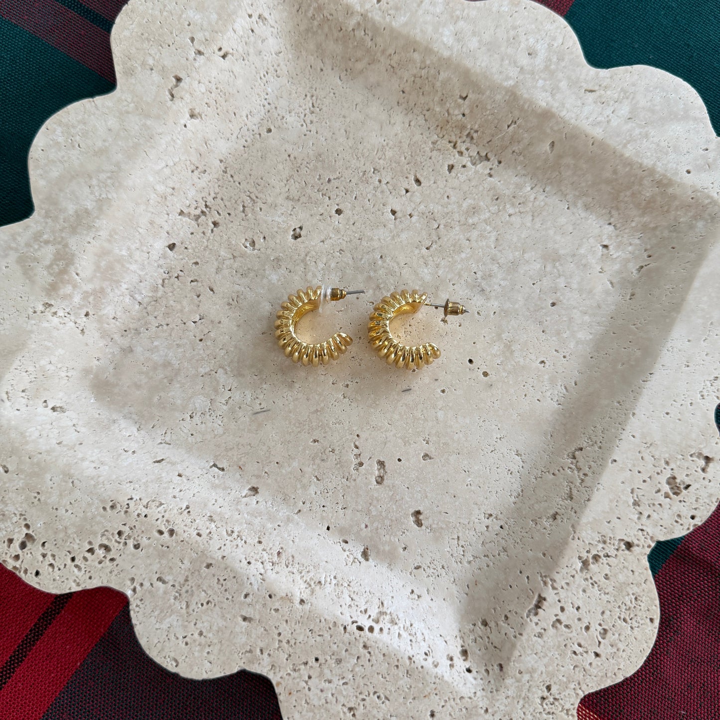 Small Croissant Hoop Earrings