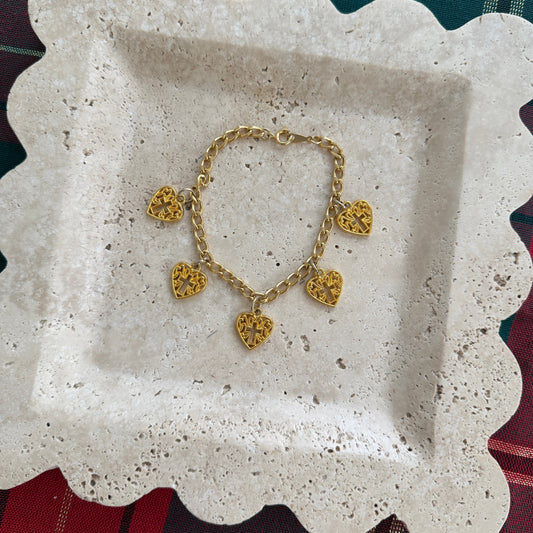Faithful Heart Charm Bracelet