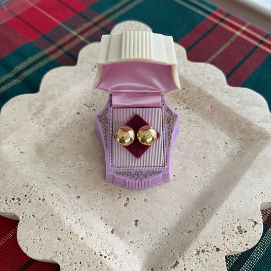 Gold Filled Button Push Backs