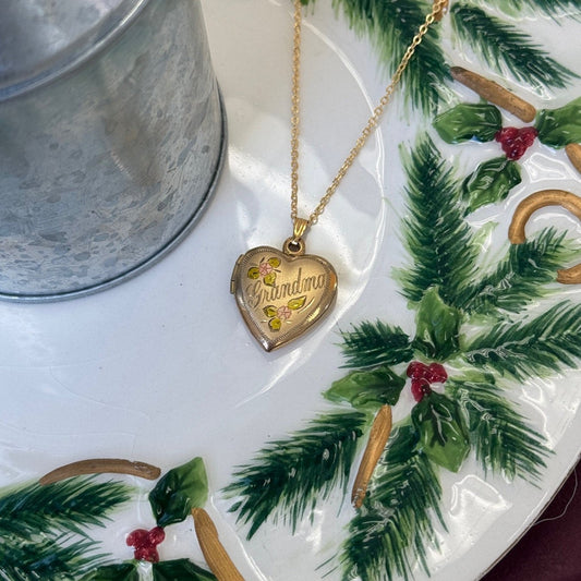 Gold Filled "Grandma" Heart Locket