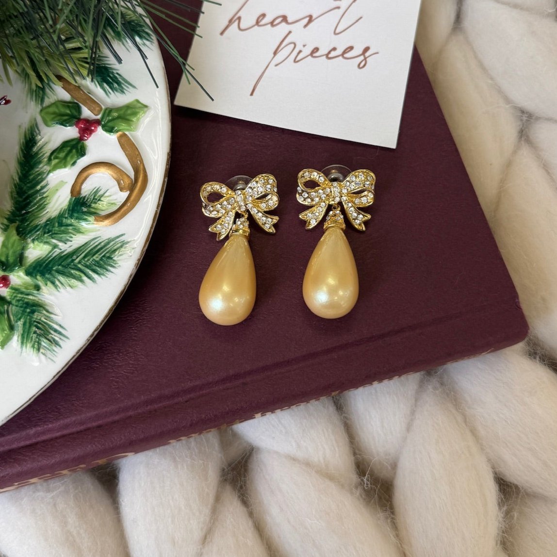 Large Pearl Drop Earrings