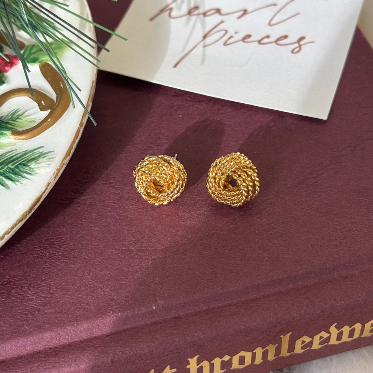 Knotted Rope Stud Earrings